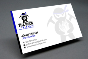 Business Card Design by chandrayaan.creative for The Rock Ninja | Design: #20323604