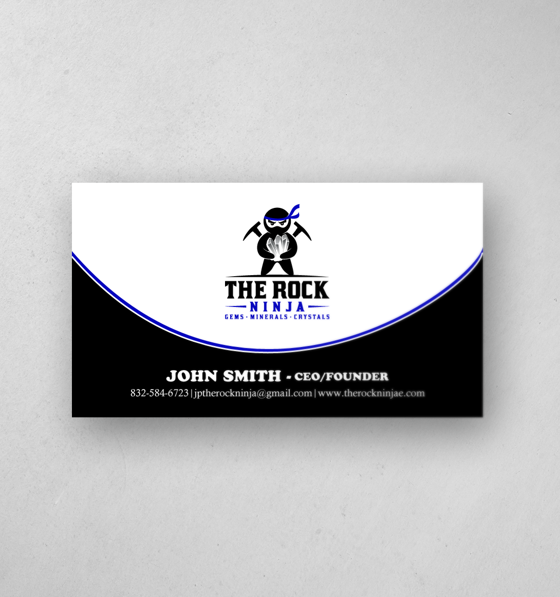 Visitenkarten-Design von chandrayaan.creative für The Rock Ninja | Design #20323605