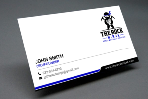 Business Card Design by chandrayaan.creative for The Rock Ninja | Design: #20323617