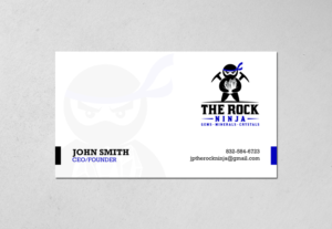 Business Card Design by chandrayaan.creative for The Rock Ninja | Design: #20323641