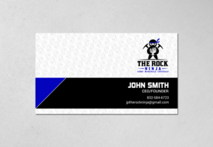 Business Card Design by chandrayaan.creative for The Rock Ninja | Design: #20323647