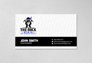Business Card Design by chandrayaan.creative for The Rock Ninja | Design: #20323648