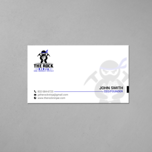 Business Card Design by chandrayaan.creative for The Rock Ninja | Design: #20323649