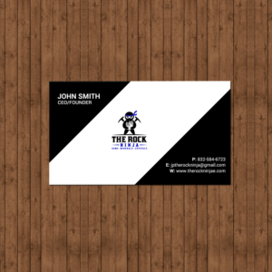 Business Card Design by chandrayaan.creative for The Rock Ninja | Design: #20323654