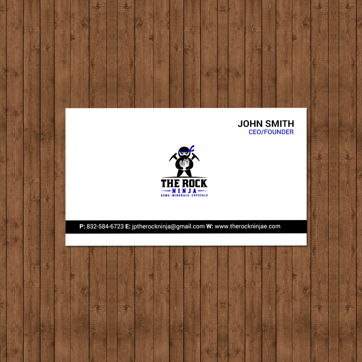Visitenkarten-Design von chandrayaan.creative für The Rock Ninja | Design #20323656