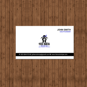 Business Card Design by chandrayaan.creative for The Rock Ninja | Design: #20323656