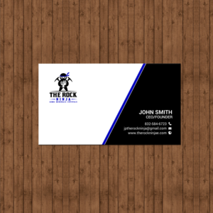 Business Card Design by chandrayaan.creative for The Rock Ninja | Design: #20323657