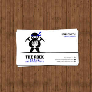Business Card Design by chandrayaan.creative for The Rock Ninja | Design: #20324888