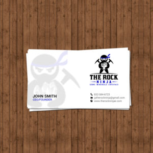 Business Card Design by chandrayaan.creative for The Rock Ninja | Design: #20324889