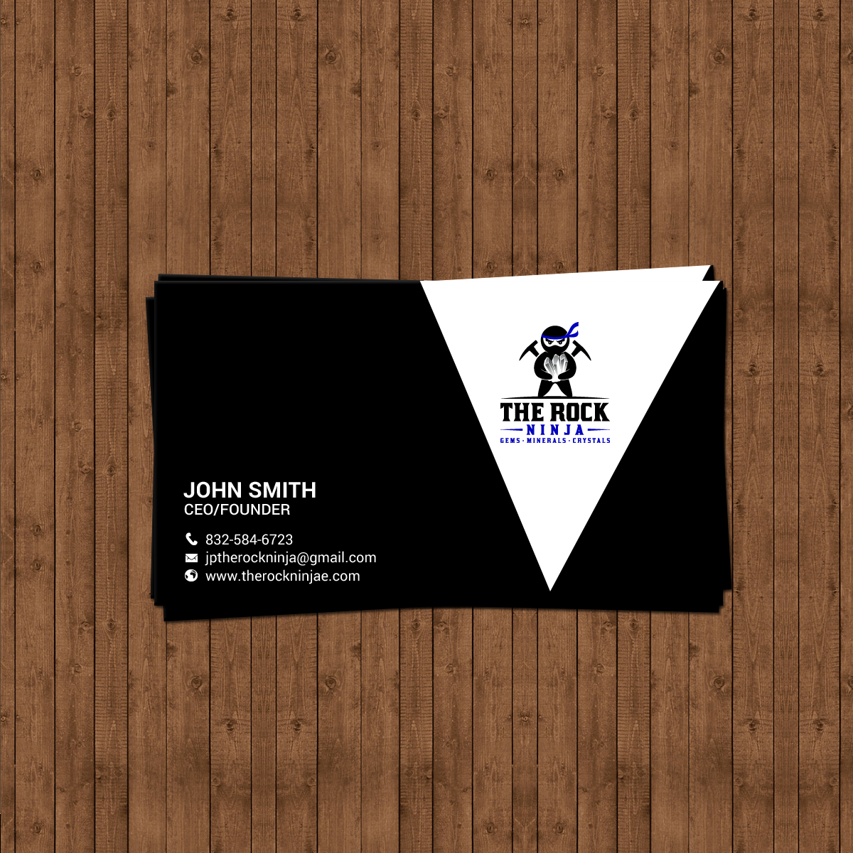 Design de Carte de Visite par chandrayaan.creative pour The Rock Ninja | Design #20324890