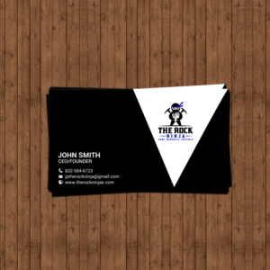 Business Card Design by chandrayaan.creative for The Rock Ninja | Design: #20324890