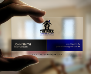 Business Card Design by chandrayaan.creative for The Rock Ninja | Design: #20324893