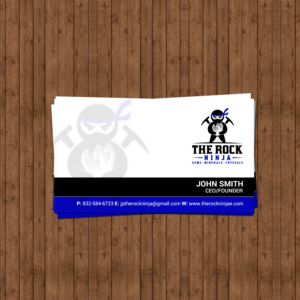 Business Card Design by chandrayaan.creative for The Rock Ninja | Design: #20324895