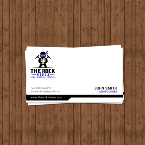 Business Card Design by chandrayaan.creative for The Rock Ninja | Design: #20324898