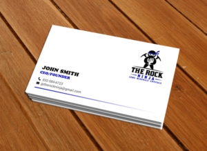 Business Card Design by chandrayaan.creative for The Rock Ninja | Design: #20324903