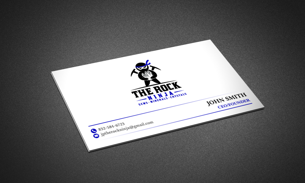 Business Card Design by chandrayaan.creative for The Rock Ninja | Design #20324906
