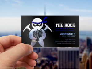 Business Card Design by chandrayaan.creative for The Rock Ninja | Design: #20324933