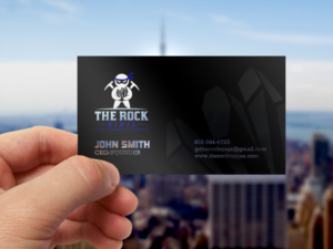 Business Card Design by chandrayaan.creative for The Rock Ninja | Design: #20324935