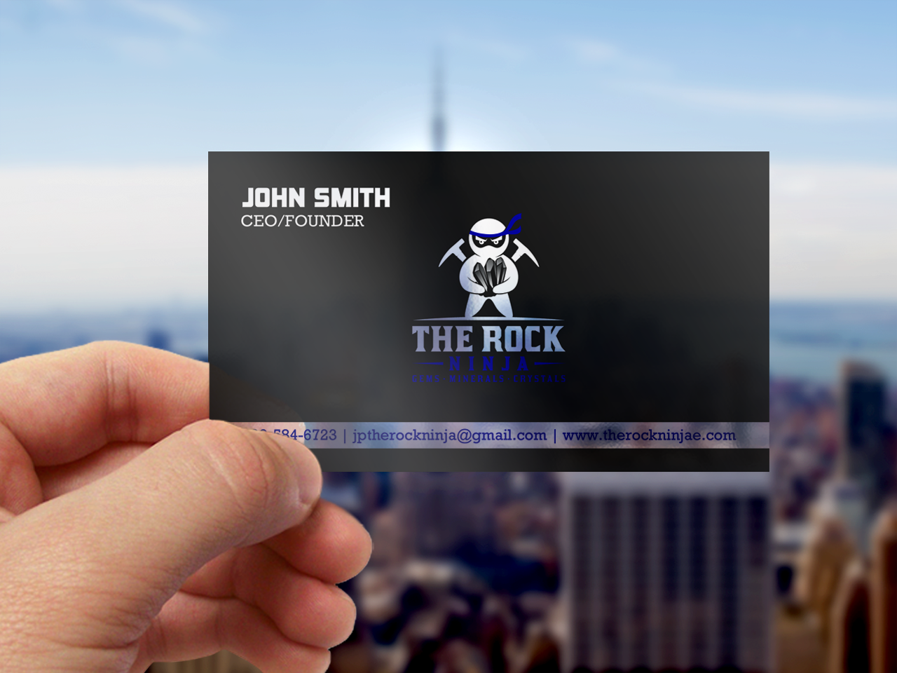 Business Card Design by chandrayaan.creative for The Rock Ninja | Design #20324936