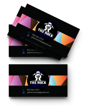 Business Card Design by Pictache for The Rock Ninja | Design: #20318378