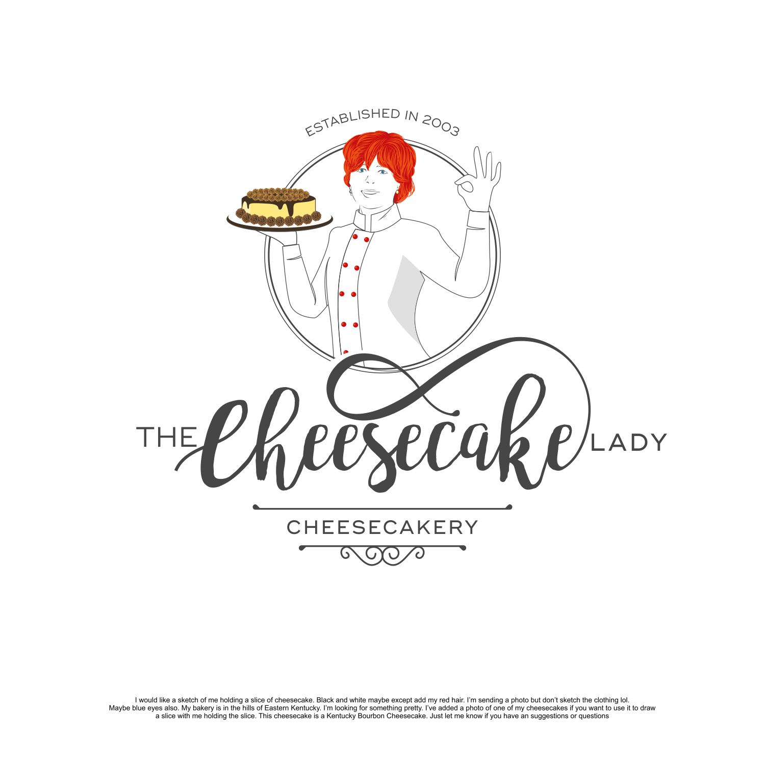 Logo-Design von TFSHcreatives für The Cheesecake Lady  | Design #20355760