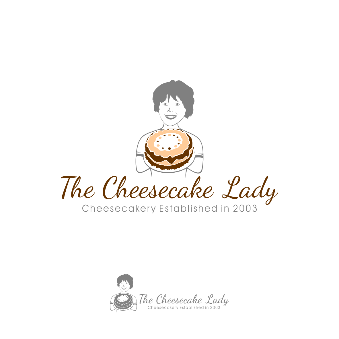 Logo Design by Santos BHM for The Cheesecake Lady  | Design #20344458