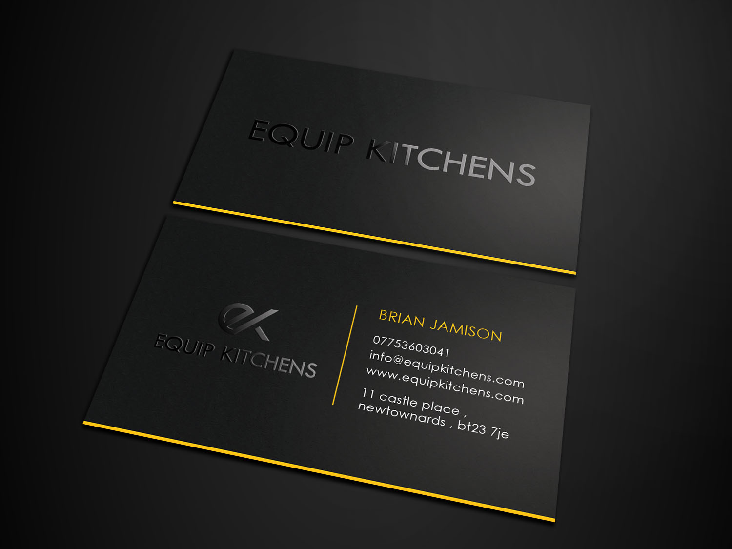 Visitenkarten-Design von Tripti Ranjan Gain für equip kitchens | Design #20312805