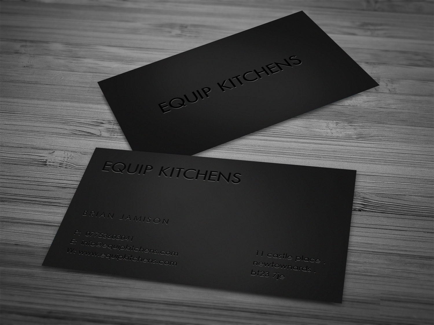 Business Card Design by Tripti Ranjan Gain for equip kitchens | Design #20312809