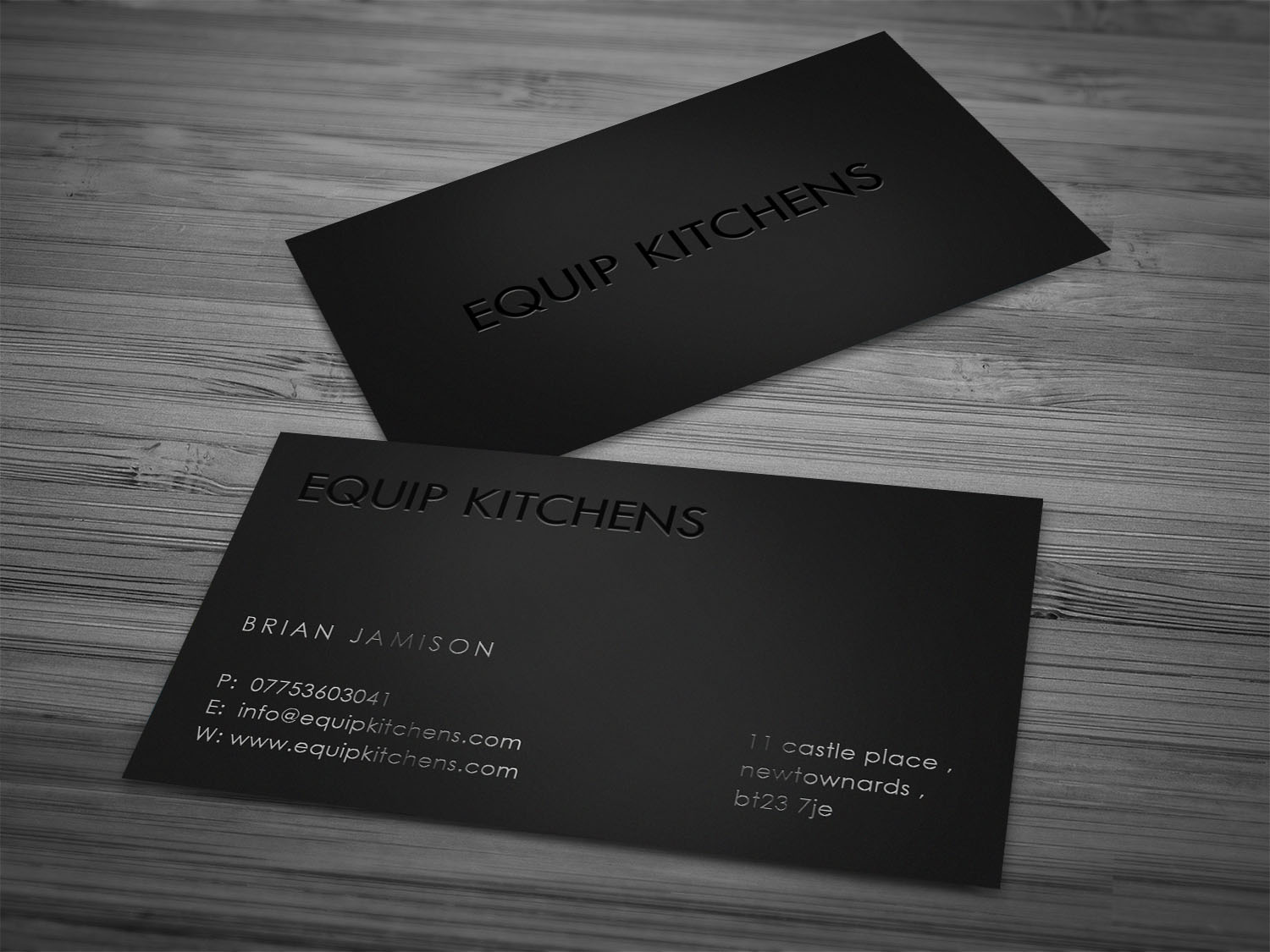 Business Card Design by Tripti Ranjan Gain for equip kitchens | Design #20312810