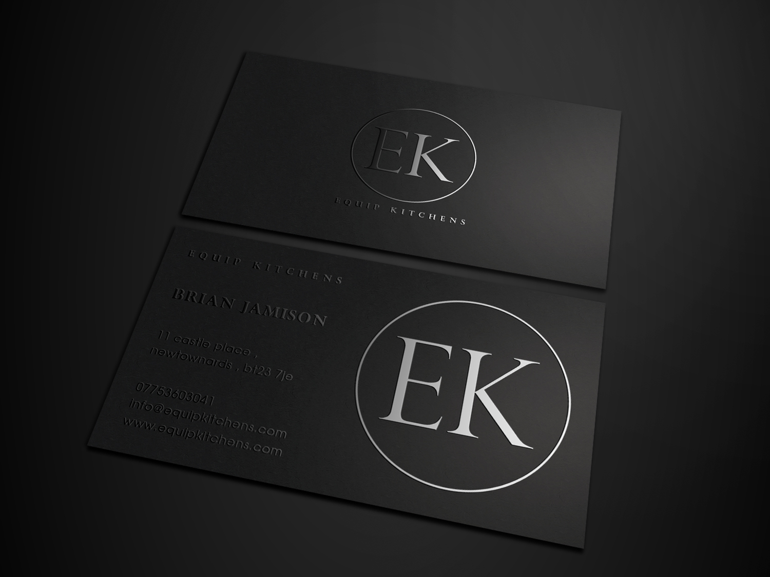 Visitenkarten-Design von Tripti Ranjan Gain für equip kitchens | Design #20312854