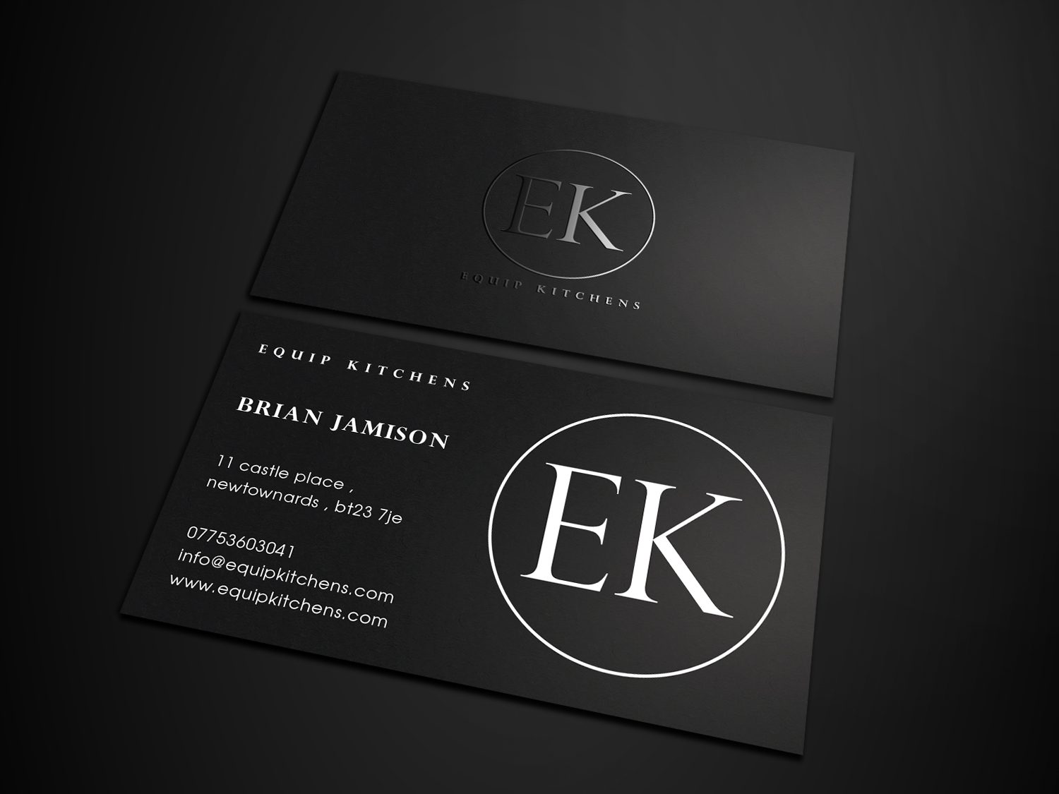 Diseño de Tarjeta de Presentación por Tripti Ranjan Gain para equip kitchens | Diseño #20312855