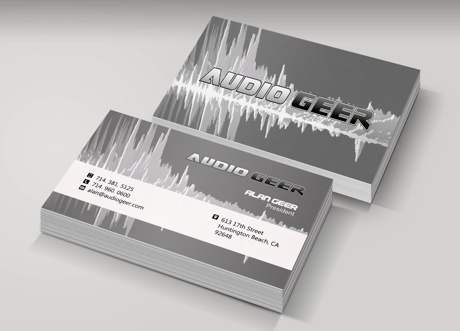 Diseño de Tarjeta de Presentación por Pixi Dust para Audio Geer, Inc | Diseño #20301556