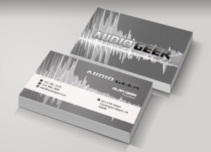 Visitenkarten-Design von Pixi Dust für Audio Geer, Inc | Design: #20301556
