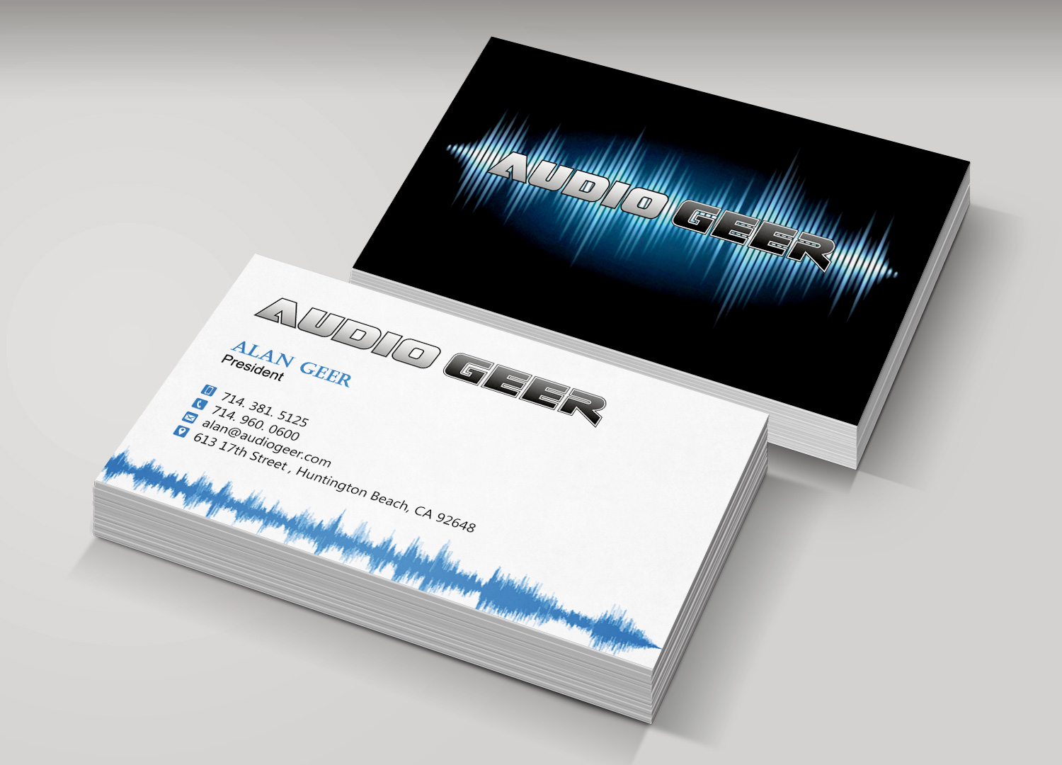 Diseño de Tarjeta de Presentación por Pixi Dust para Audio Geer, Inc | Diseño #20301559