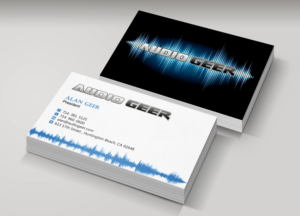 Visitenkarten-Design von Pixi Dust für Audio Geer, Inc | Design: #20301559