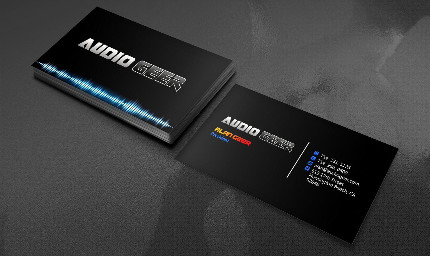 Diseño de Tarjeta de Presentación por Pixi Dust para Audio Geer, Inc | Diseño #20301589