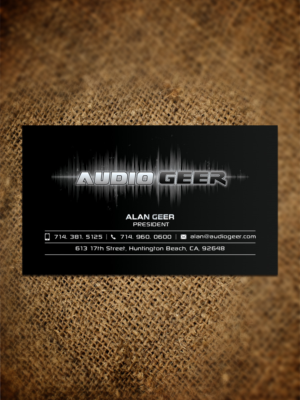 Visitenkarten-Design von Sandaruwan für Audio Geer, Inc | Design #20317328