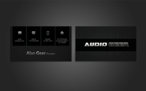 Business Card Design by  Artman for Audio Geer, Inc | Design: #20311653