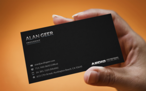 Business Card Design by  Artman for Audio Geer, Inc | Design: #20313016