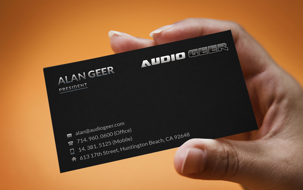 Design de Carte de Visite par  Artman pour Audio Geer, Inc | Design #20313018