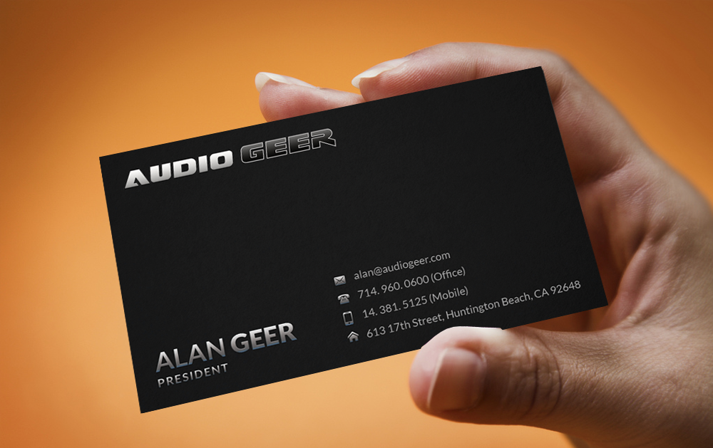 Design de Carte de Visite par  Artman pour Audio Geer, Inc | Design #20313019