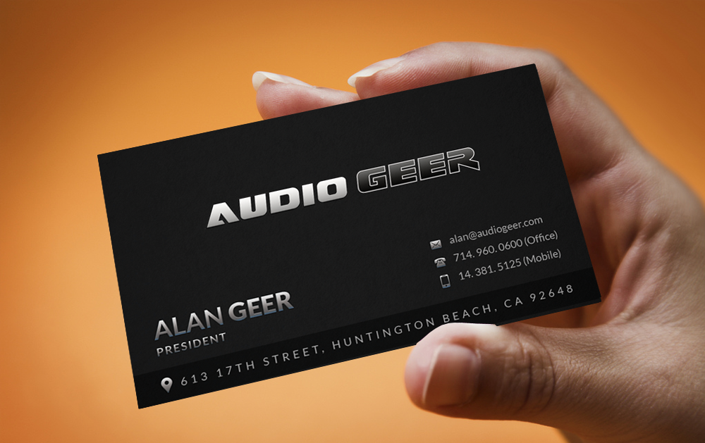 Design de Carte de Visite par  Artman pour Audio Geer, Inc | Design #20313770