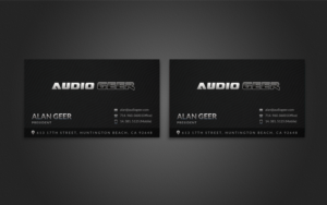 Visitenkarten-Design von  Artman für Audio Geer, Inc | Design: #20317783