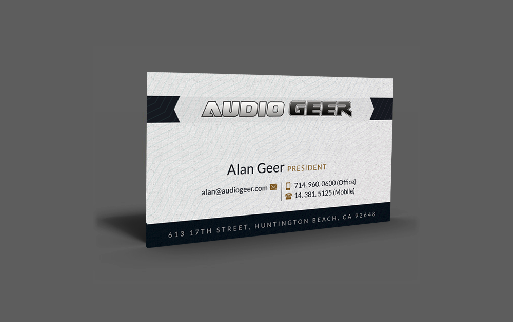 Visitenkarten-Design von  Artman für Audio Geer, Inc | Design #20317860
