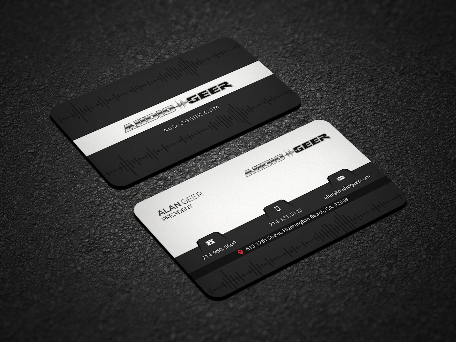 Design de Carte de Visite par Riz' pour Audio Geer, Inc | Design #20308861