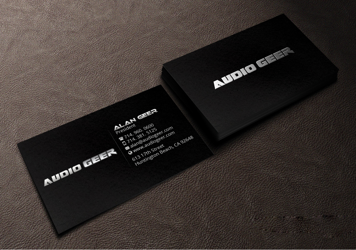Business Card Design by Creations Box 2015 for Audio Geer, Inc | Design #20299287