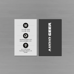 Business Card Design by Creations Box 2015 for Audio Geer, Inc | Design: #20299854