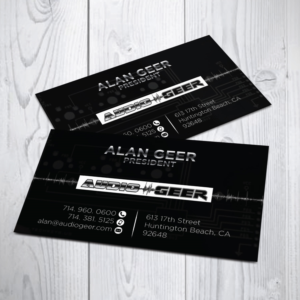 Business Card Design by LAXMI DESIGNHUB for Audio Geer, Inc | Design: #20300739