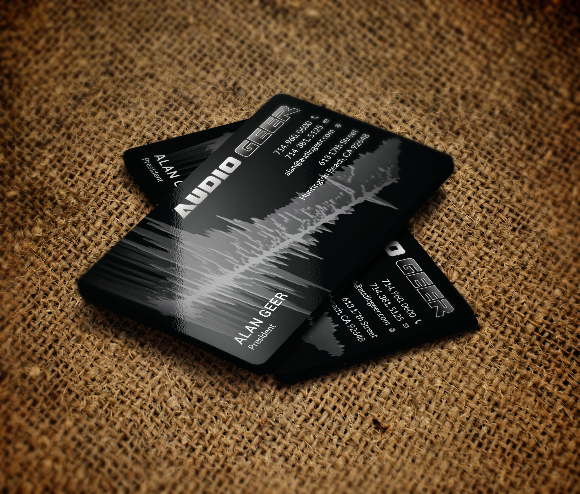 Diseño de Tarjeta de Presentación por Tripti Ranjan Gain para Audio Geer, Inc | Diseño #20306952