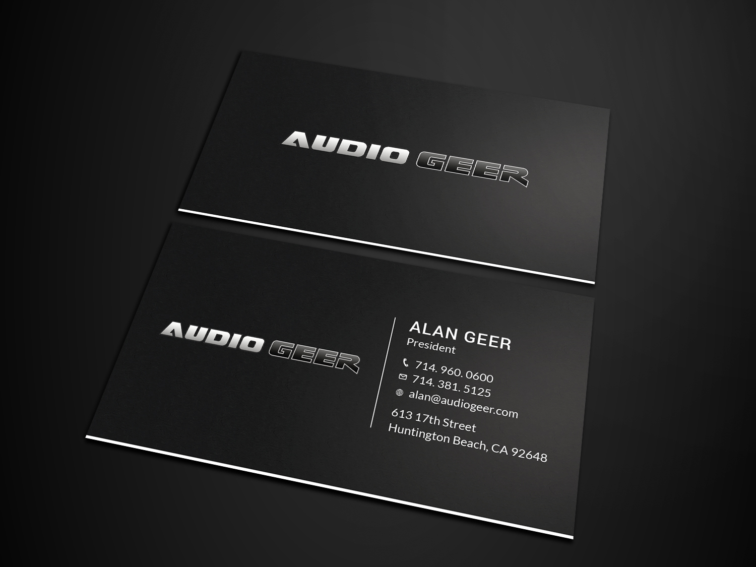 Diseño de Tarjeta de Presentación por Tripti Ranjan Gain para Audio Geer, Inc | Diseño #20306963